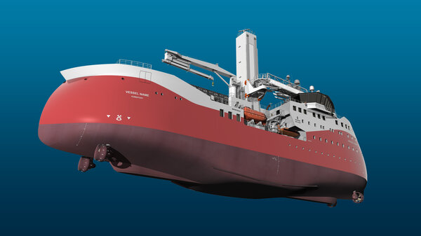 TWIN X-STERN, an ULSTEIN SX222 below view