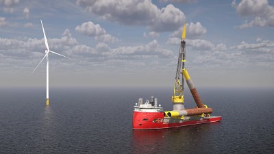 Offshore wind installation vessel