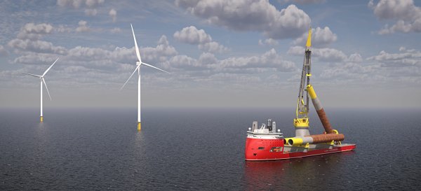 Offshore wind installation vessel