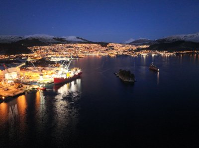 Launch 322 docking 323 CSOV newbuild Ulstein Verft 5