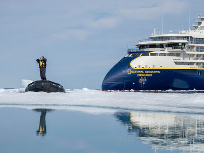 The National Geographic Endurance in polar waters.