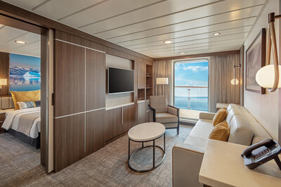 Stylish and comfortable staterooms and suites on the Sylvia Earle.