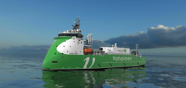 The Vaholmen VOC Recovery vessel, designed by Ulstein Design & Solutions AS.
