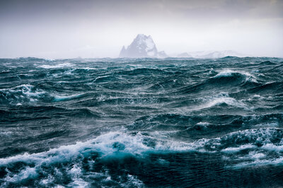 Storm at South Shetland Islands, Antarctica.