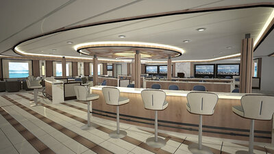 'Sylvia Earle' lecture lounge, courtesy of SunStone Ships.