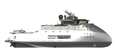 A ULSTEIN CX105 Tender Support SB Side