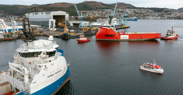 Esvagt Leah and Esvagt Heidi, photo Uavpic.com.