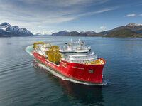 Nexans Aurora on sea trial, photo Per Eide Studio.