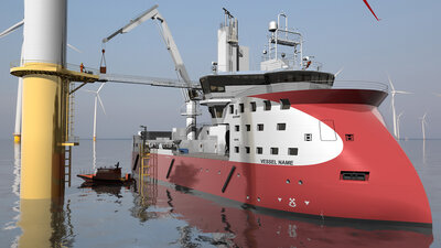 ULSTEIN SX210 Offshore Wind Turbine Operations