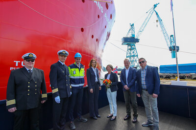 Nexans Aurora - Naming ceremony representatives