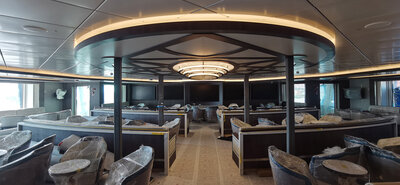 The expedition lecture room on the Ocean Victory.