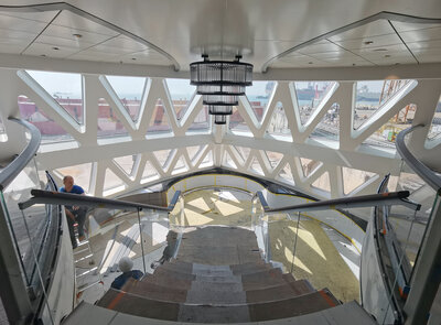 View of the bow part of the Ocean Explorer.
