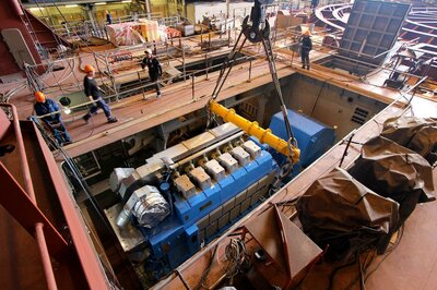 Carefully getting positioned.