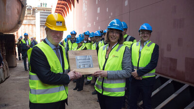 Grand block ceremony Lars Luhr Olsen Ragnhild Katteland