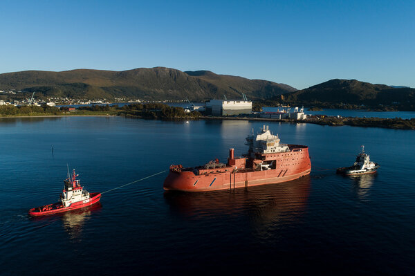 Yno 315, the next offshore wind vessel for Bernhard Sculte, photo by Uavpic.com.