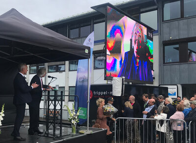 Prime Minister and lady sponsor, Erna Solberg, made a virtual appearance.