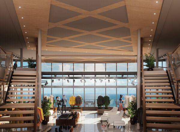 Interior from the atrium.