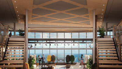 Interior from the atrium.