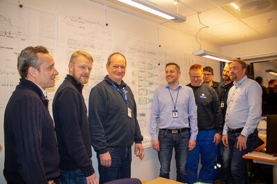 Inspectors from Color Line, all to have their daily work on board the Color Hybrid.