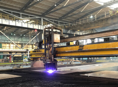 Steel cutting of the yard number 315, the next SOV for Bernhard Schulte.