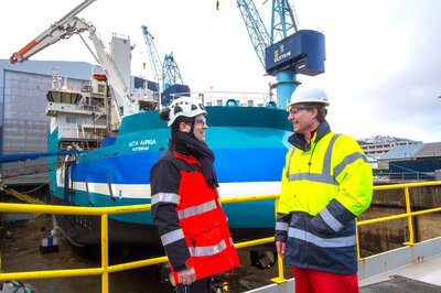 Sebastian Zehmke-Marahrens, representing DOC/Bard Offshore 1, together with Erik Willemssen in Acta Marine.