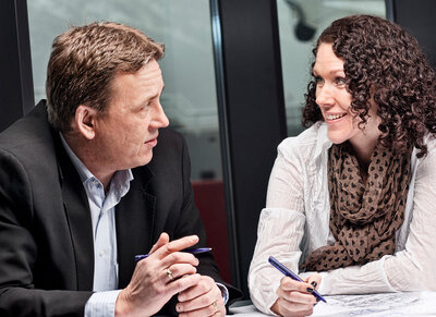 Commercial director Lars Ståle Skoge and Naval Architect Torill Muren, Ulstein Design Solutions AS.