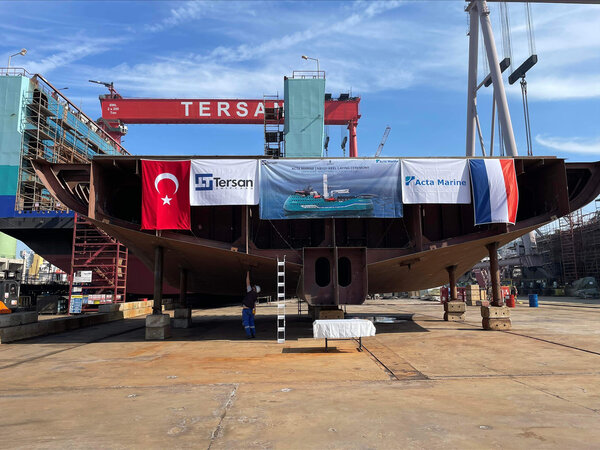 Preparation keel laying Acta Yno 1121