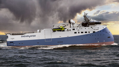 SX124 Shearwater Oct22 Transit In Waves SB Side 2