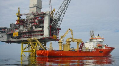 The converted Normand Cutter at work