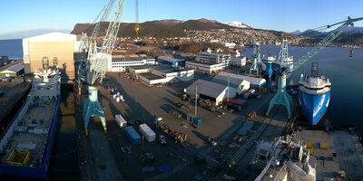Ulstein Verft from air