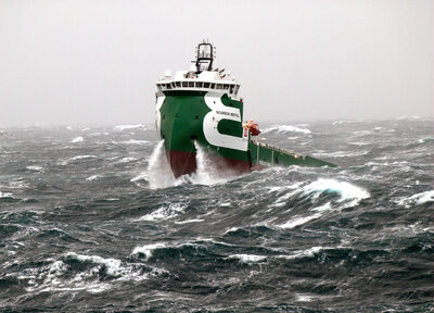 Bourbon Mistral in heavy seas