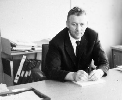 Magnulf Ulstein at his office desk