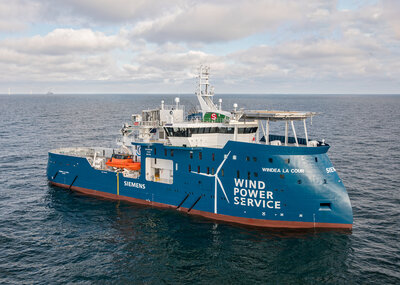 The SX175 Service Operation Vessel Windea La Cour is designed by ULSTEIN.