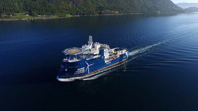 Ulstein Verft's yard number 309, the SOV vessel Windea La Cour. Photo Uavpic.com