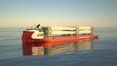 ULSTEIN HX121, a feeder/heavy transport vessel.