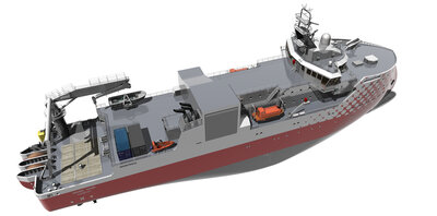 An SX209 Cable repair work vessel