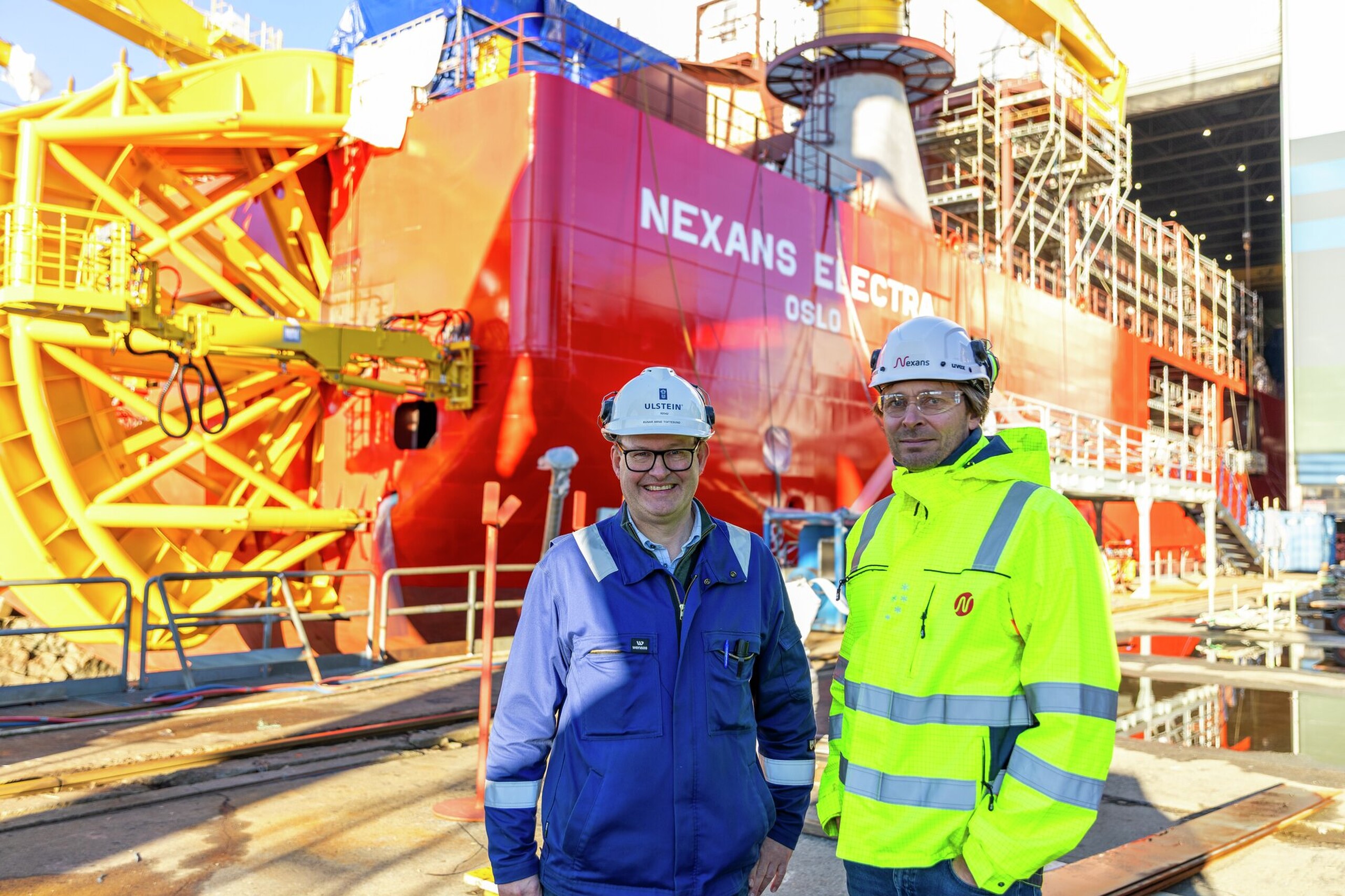 Runar Arne Toftesund - project manager for Ulstein, and Frode Beyer - Project manager for Nexans.