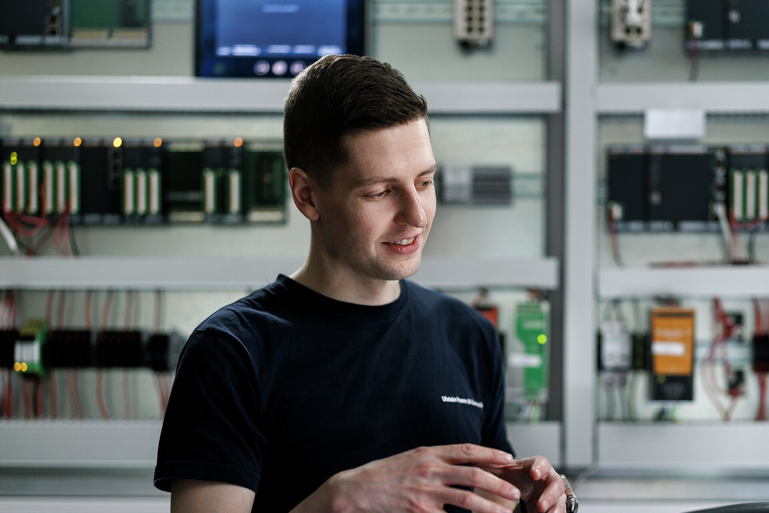 UPC service engineers in the lab